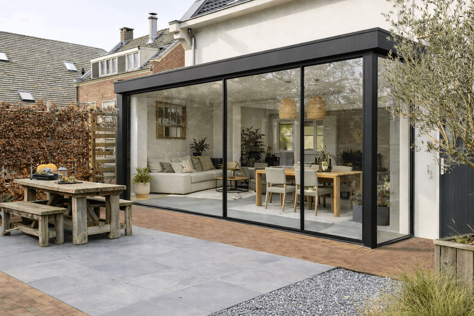 Tuinkamer Rotterdam - aluminium 4-delig