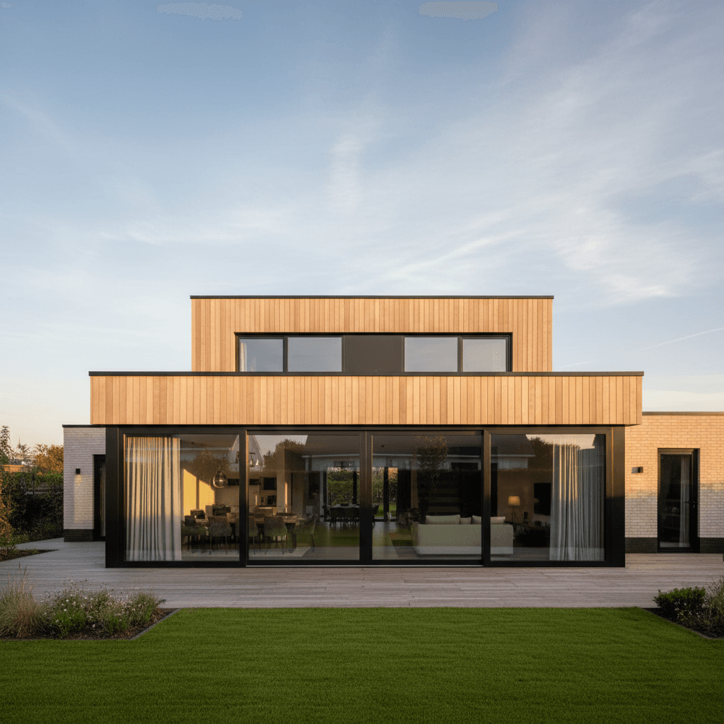 Moderne villa – aluminium schuifpui